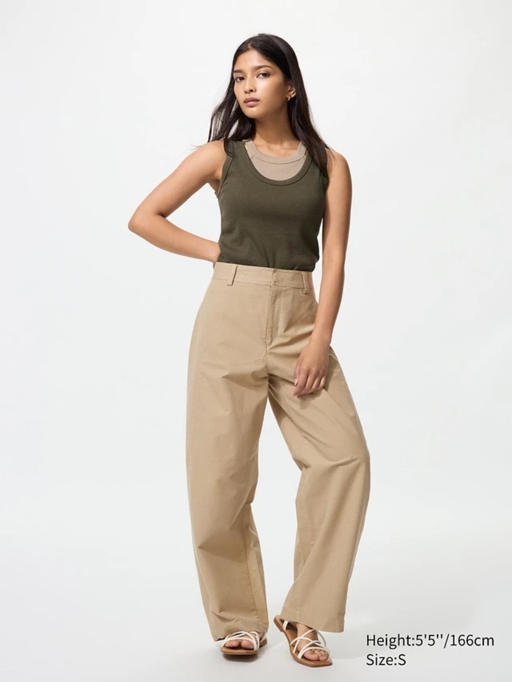 Uniqlo Jersey Barrel Pants Khaki